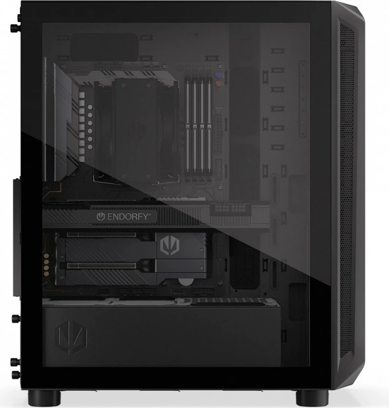 Kasë Endorfy Arx 500 Air EY2A010, Midi Tower, ATX/Micro ATX/Mini ITX, 5 ventilatorë, E zezë