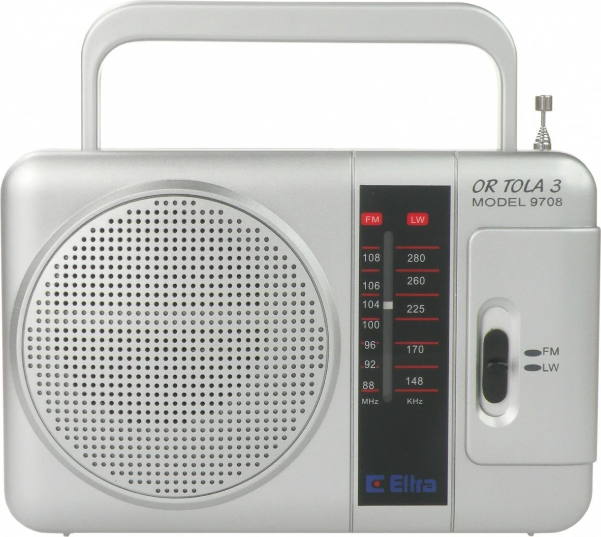 Radio portabile Eltra TOLA, mono, FM/LW, argjend