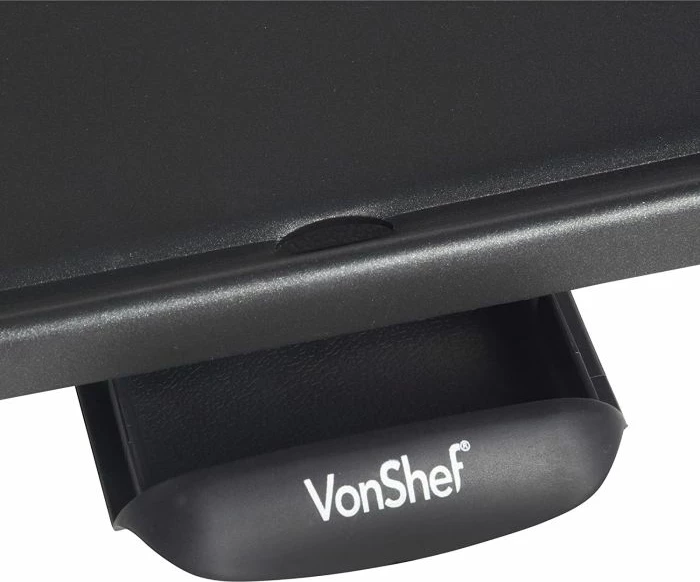 Grill Teppanyaki VonShef 2013062, 2000W, XXL 90x23cm, pllakë alumini me veshje Teflon, e zezë