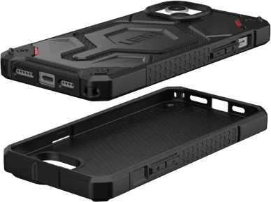 Mbështjellës UAG Monarch Pro për iPhone 15 Plus me MagSafe, Kevlar, Zi