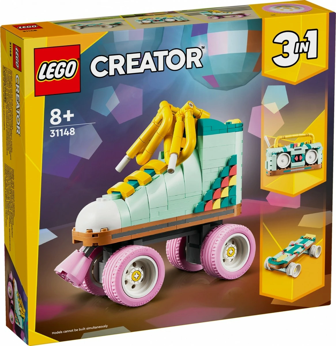 Set ndërtimi LEGO Creator 31148, 3-në-1, 342 pjesë, Retro Style Scooter, shumëngjyrësh