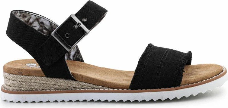 Espadrille Skechers për femra, të zeza