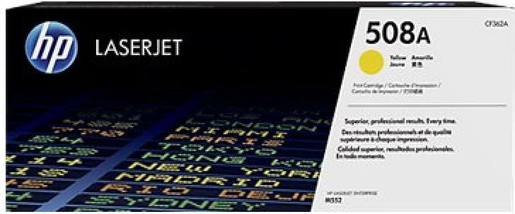 Toner, HP, 508A CF362A, origjinal, për LaserJet, rendiment 5000 faqe, verdhë