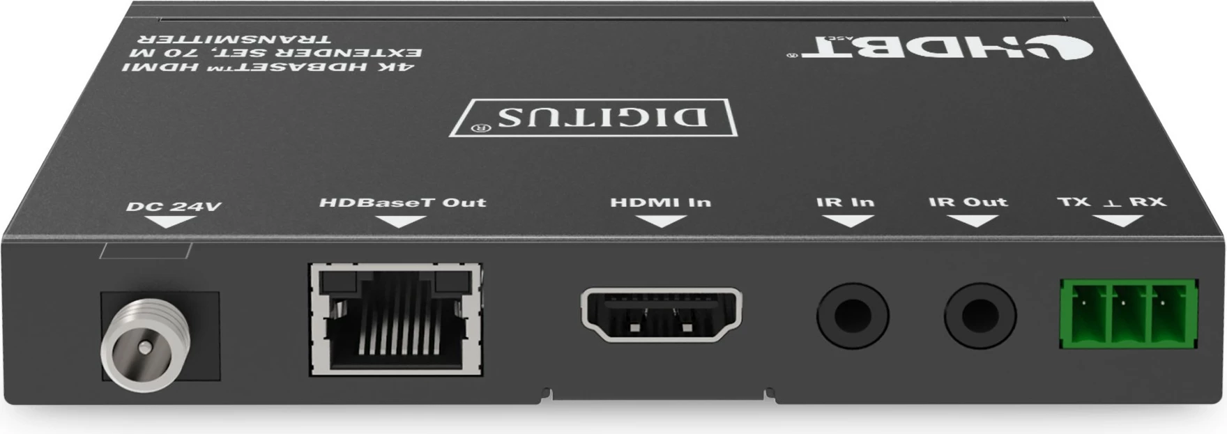 Set HDMI Extender Digitus 4K HDBaseT, 70m, AV transmetues & pranues, i zi