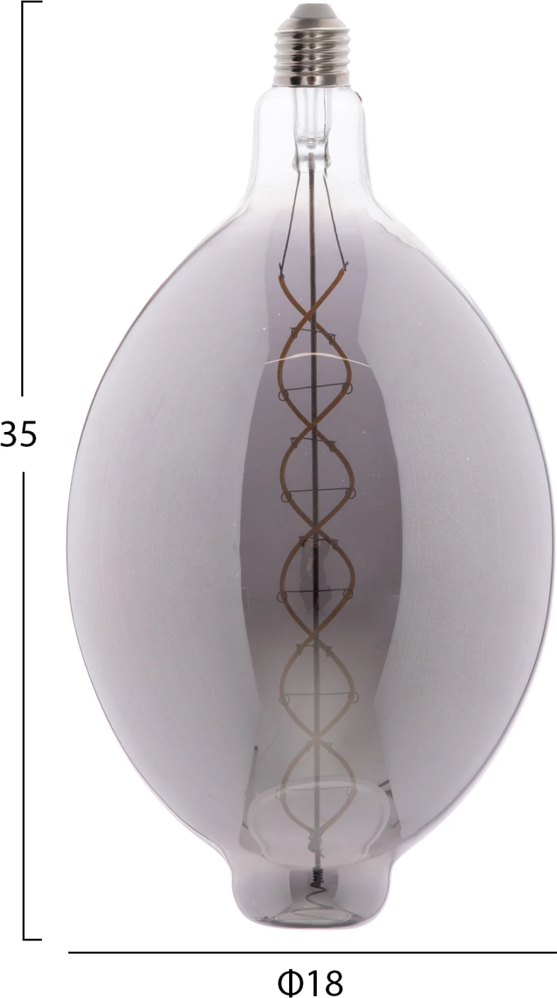 Llambë LED filament, ngjyrë tymi, FH4051.03, 8W, E27, 3000K, e zbehtë