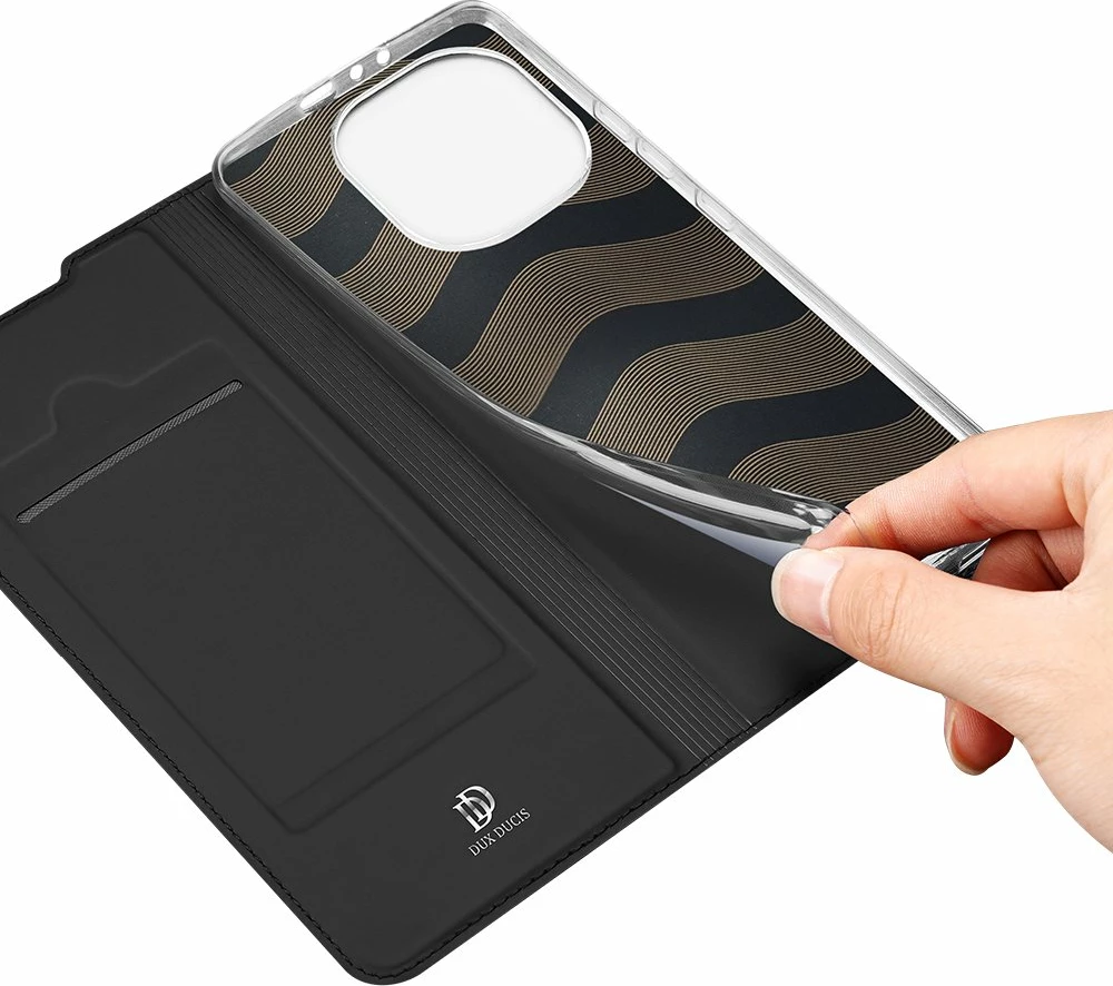 Mbështjellës Dux Ducis Skin Pro Bookcase për Xiaomi Mi 11 Pro, e zezë