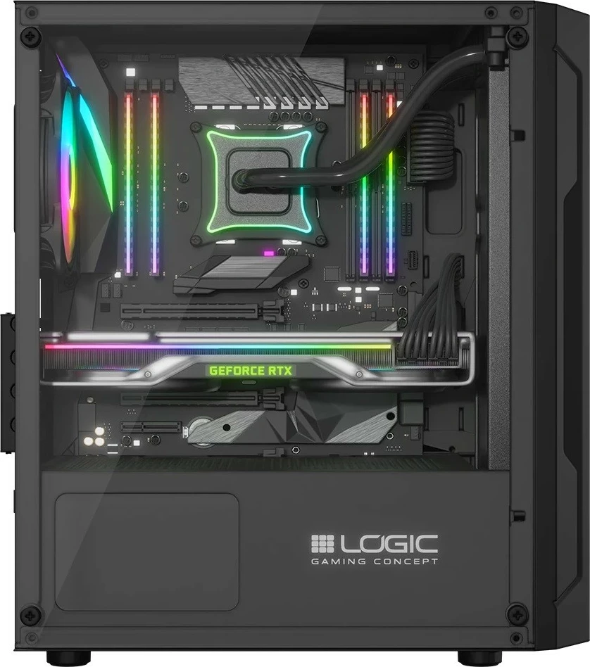 Kasë Logic Concept Aramis ARGB MINI, Micro ATX, e zezë