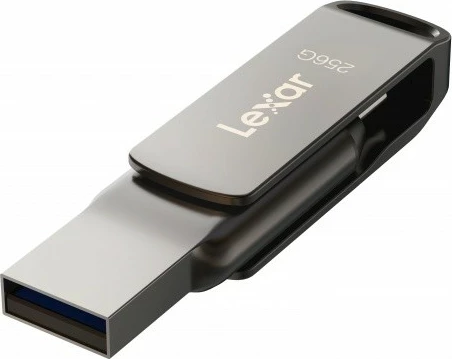 Pendrive Lexar Dual Drive D400, 256GB, USB-C/A 3.1, Gri