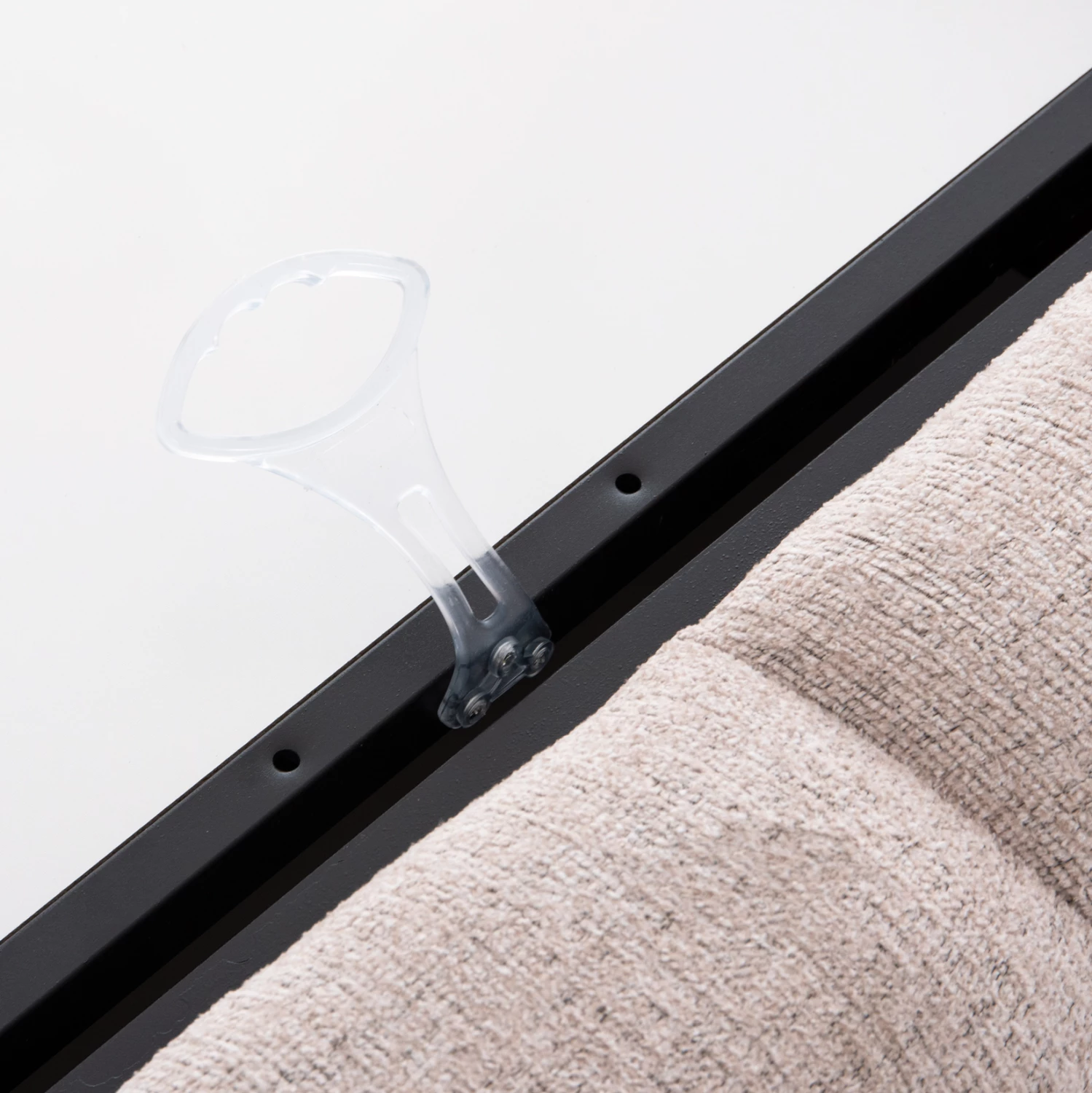 Krevat me hapësirë për depo, material TEDDY, bezhë, për dyshek 160x200cm