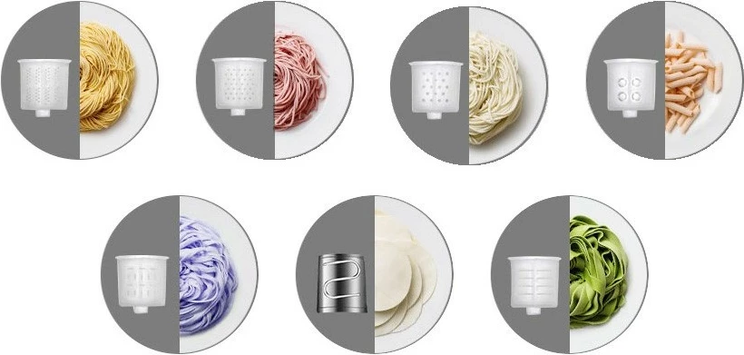 Makineri elektrike për makarona Rommelsbacher Pastarella PM 220, 800g, LED, 220W, plastikë, zi/argjendtë