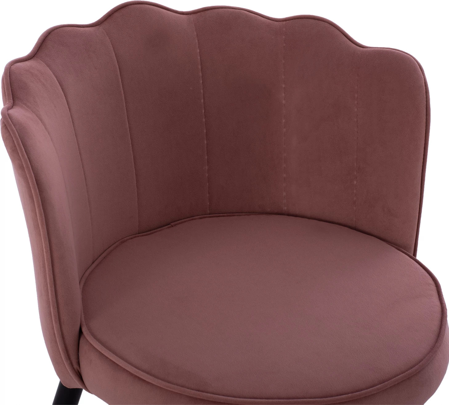 Karrige mesatare për bar, FH8736.02, kadife rozë e pluhurosur, kornizë metalike, 50x50x90 cm, set prej 2 copë