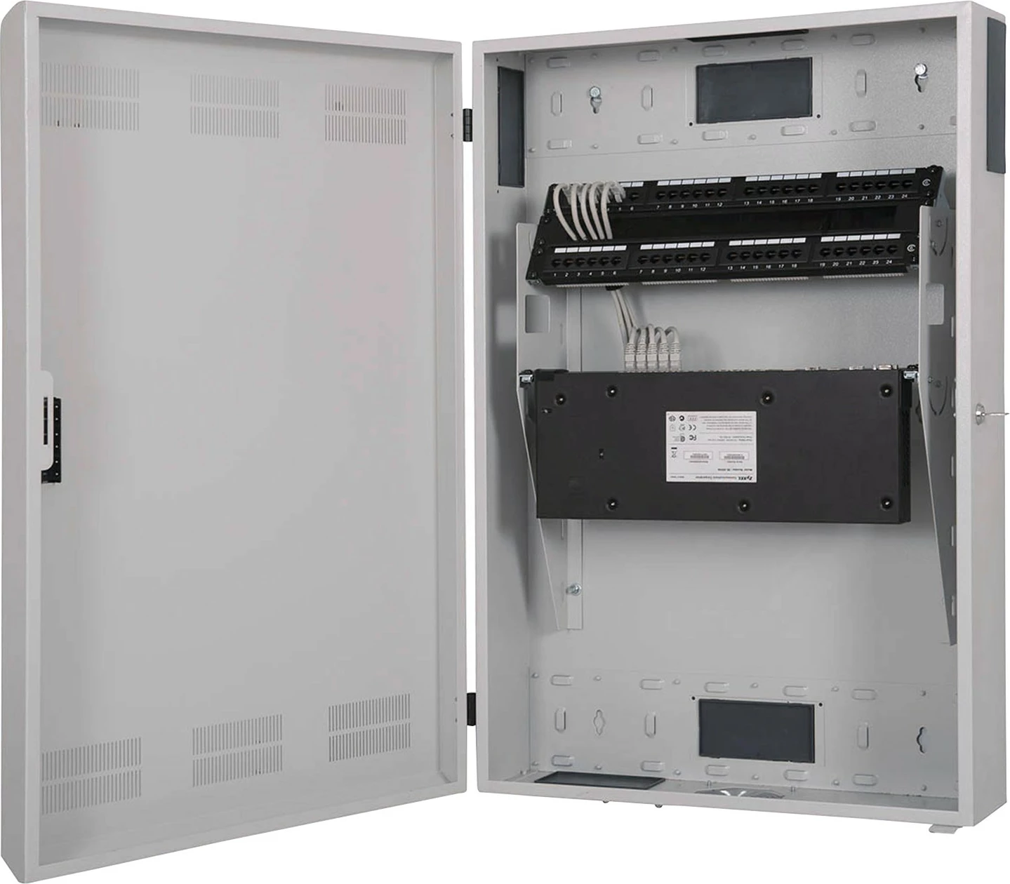 Kasë rrjeti Digitus Slim 3HE 900x600x200mm, gri