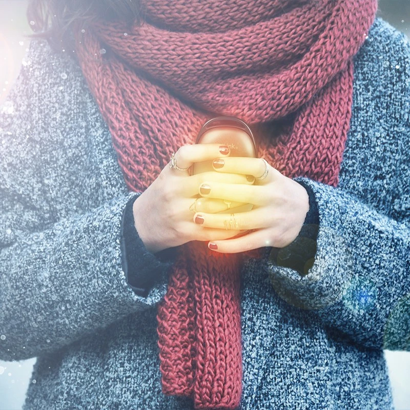 Powerbank LogiLink 4000 mAh, 1x USB-A, Handwärmer, metallik gri