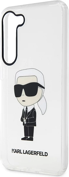 Mbështjellës Karl Lagerfeld Ikonik Karl për Samsung Galaxy S23, transparent