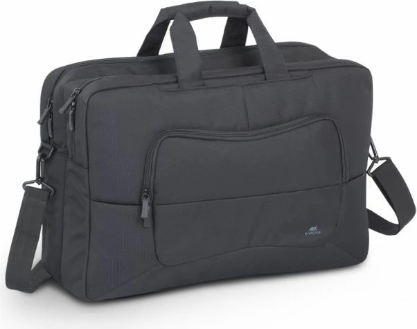 çantë laptopi RivaCase 8455, deri 17.3\", e papërshkueshme nga uji, e polsteruar, e zezë