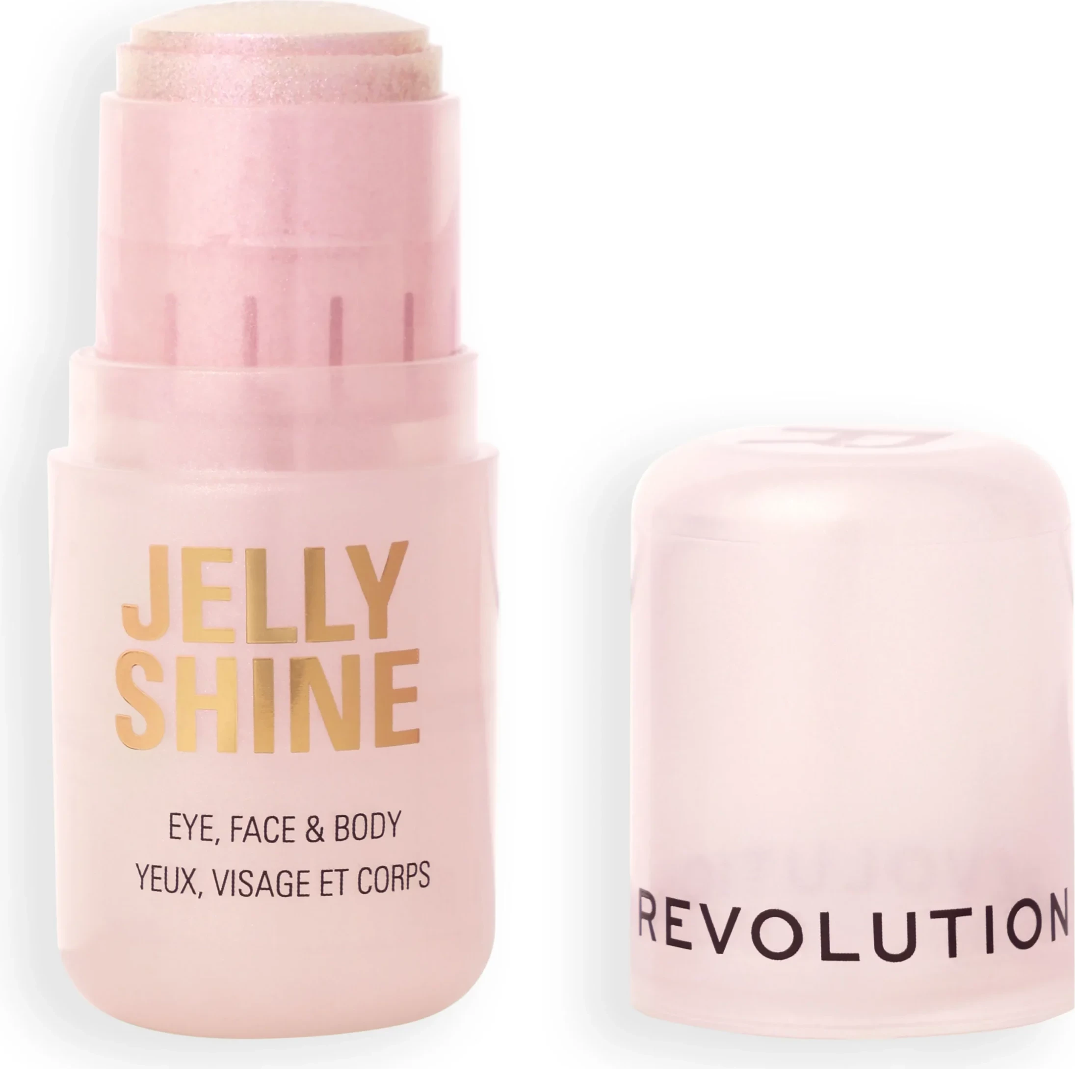 Revolution Jelly Shine Eye, Face &amp; Body Highlight Stick Ethereal Pink
