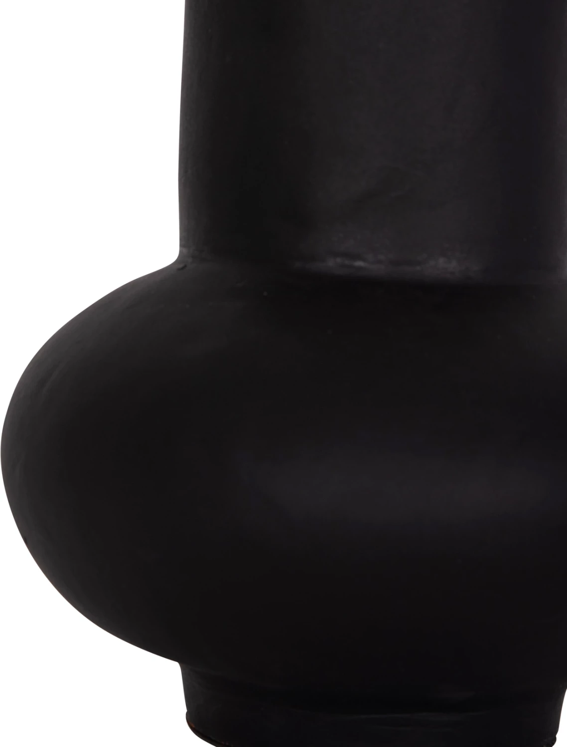 Vazo dekorative tavoline LEMA, terrakotë, e zezë, FH4664.01S, 22x22cm