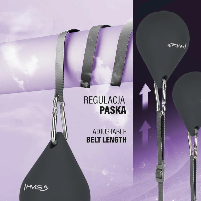 Hula hop me magnet e peshë HMS HHM15, i zi