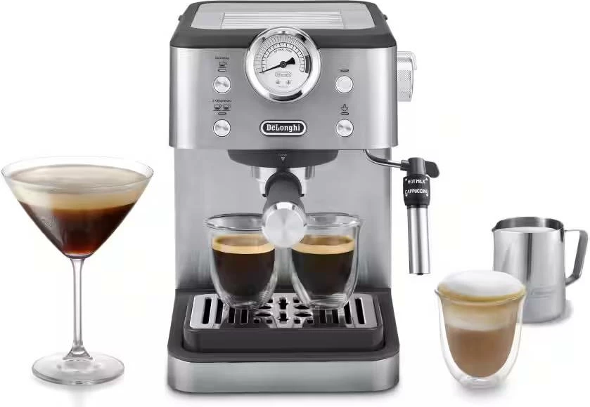 Makine kafeje, DeLonghi, Classic Linea EM450.M, 15 bar, 1.7L, Thermoblock, metal