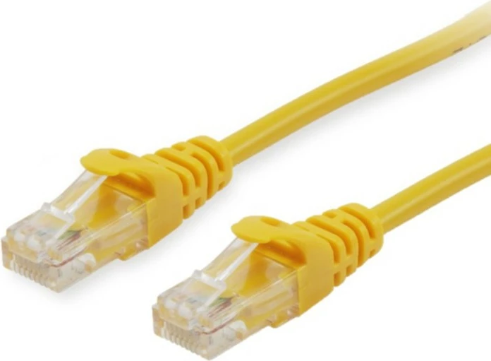 Kabëll rrjeti EQUIP Cat6a U/UTP 1.5m, RJ-45, verdhë