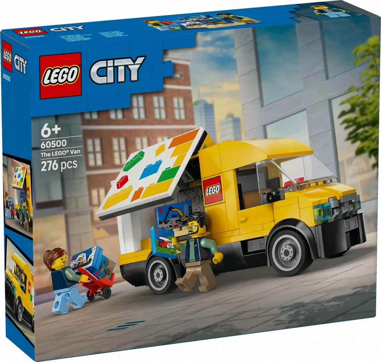 Set ndërtimi, LEGO City, 60500 Van, 276 pjesë, 6+, set mesatar, verdhë