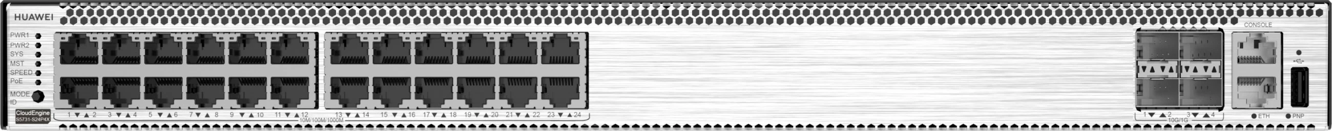 Switch HUAWEI S5731-S24P4X 24 porte Gigabit, 4 SFP+, pa furnizues energjie