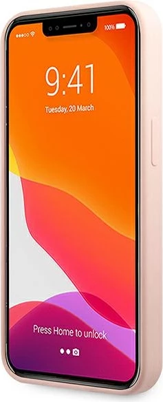 Mbështjellës Karl Lagerfeld KLHCP13LSSKCI për iPhone 13/13 Pro 6.1", silikon, rozë e çelur