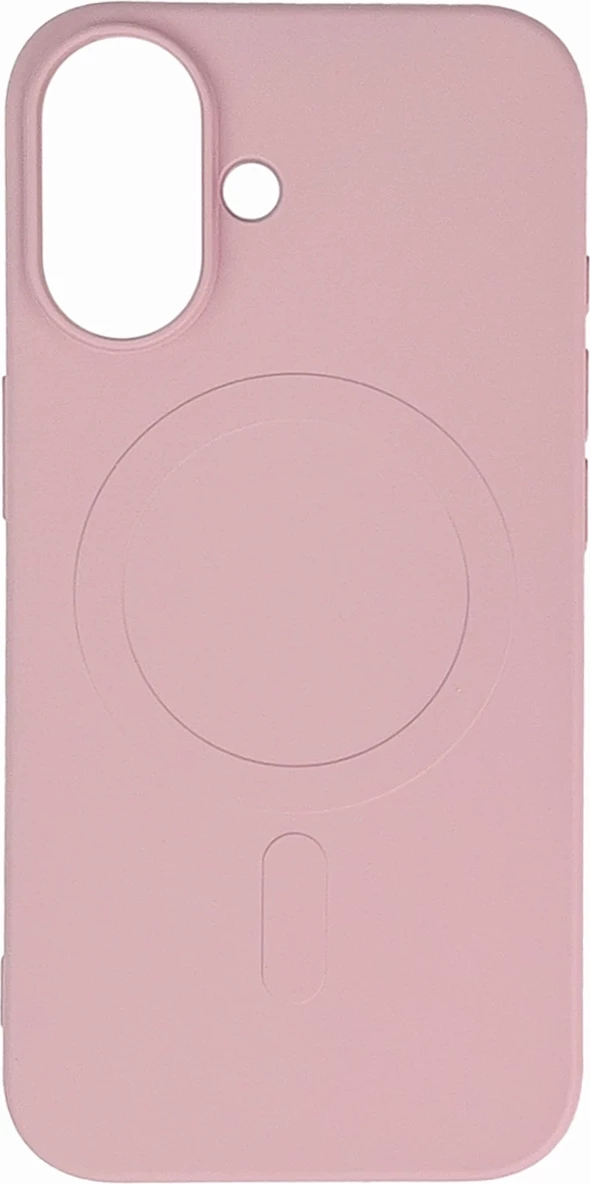 Mbështjellës Hurtel Liquid Silicone Case me MagSafe për iPhone 16e, Rozë