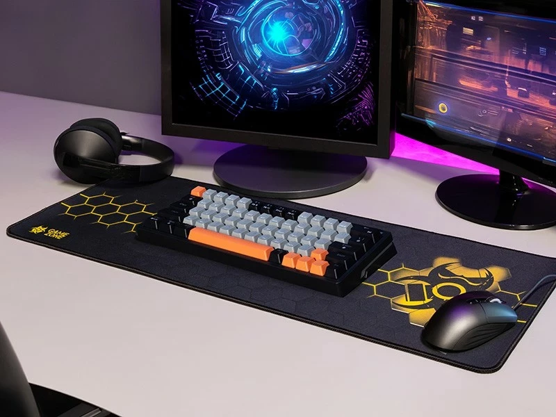 Mauspad Tracer GameZone Hexy2, ngjyrë zezë-verdhë