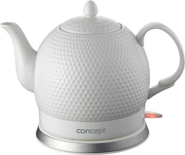 Ibrik elektrik qeramike Concept RK0050, 1.2L, Bardhë