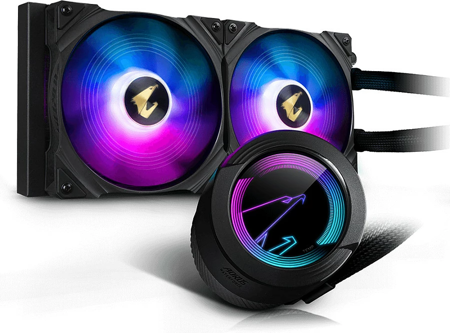 Ftohës uji Gigabyte AORUS WATERFORCE 280, i zi