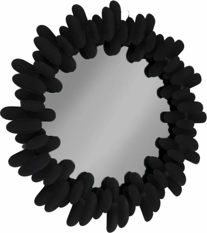 Pasqyrë dekorative, e zezë, 86x4.5x86 cm