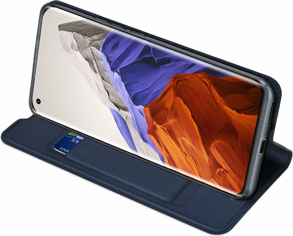 Mbështjellës Dux Ducis Skin Pro Bookcase për Xiaomi Mi 11 Pro, kaltër