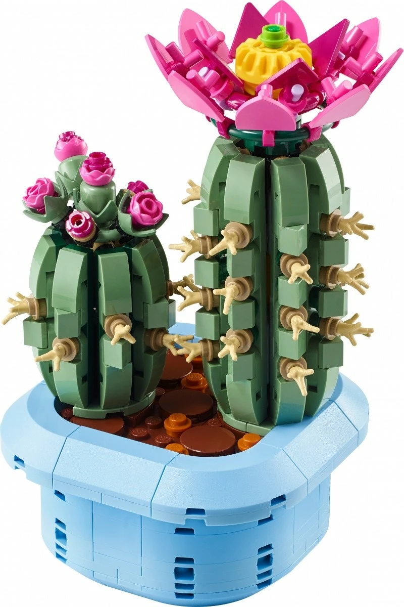 Set kockash LEGO Botanicals Blooming Cactus 11509, 482 copë, 9+, kaltër pastel