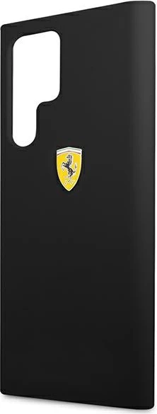 Mbështjellës Ferrari On Track Silicone për Samsung Galaxy S22 Ultra, i zi