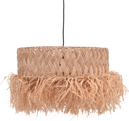 Llambë tavani prej sisali Annhele Inart, ngjyrë natyrale, D50x35cm