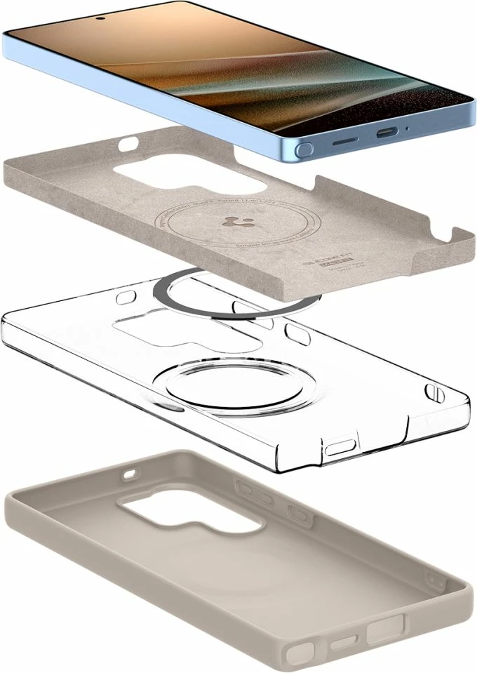 Mbështjellës Spigen Silicone Fit Mag për Samsung Galaxy S25 Ultra, titanik