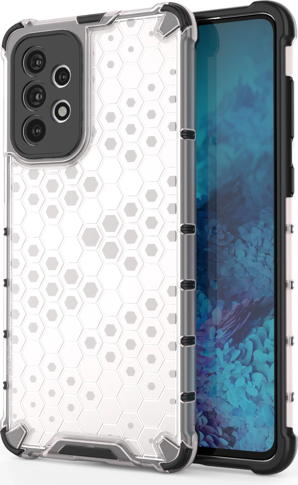 Mbështjellës Hurtel Honeycomb për Samsung Galaxy A73, transparent