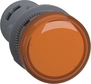 Dritë LED për montim në derë të ormanit e verdhë 220VAC - Schneider