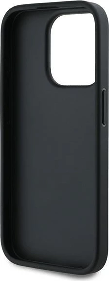 Mbështjellës Karl Lagerfeld Diagonal Quilted Script për iPhone 15 Pro Max, e zezë