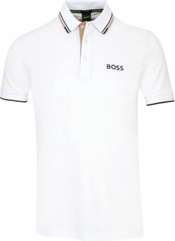 Maicë polo për meshkuj Boss, e bardhë