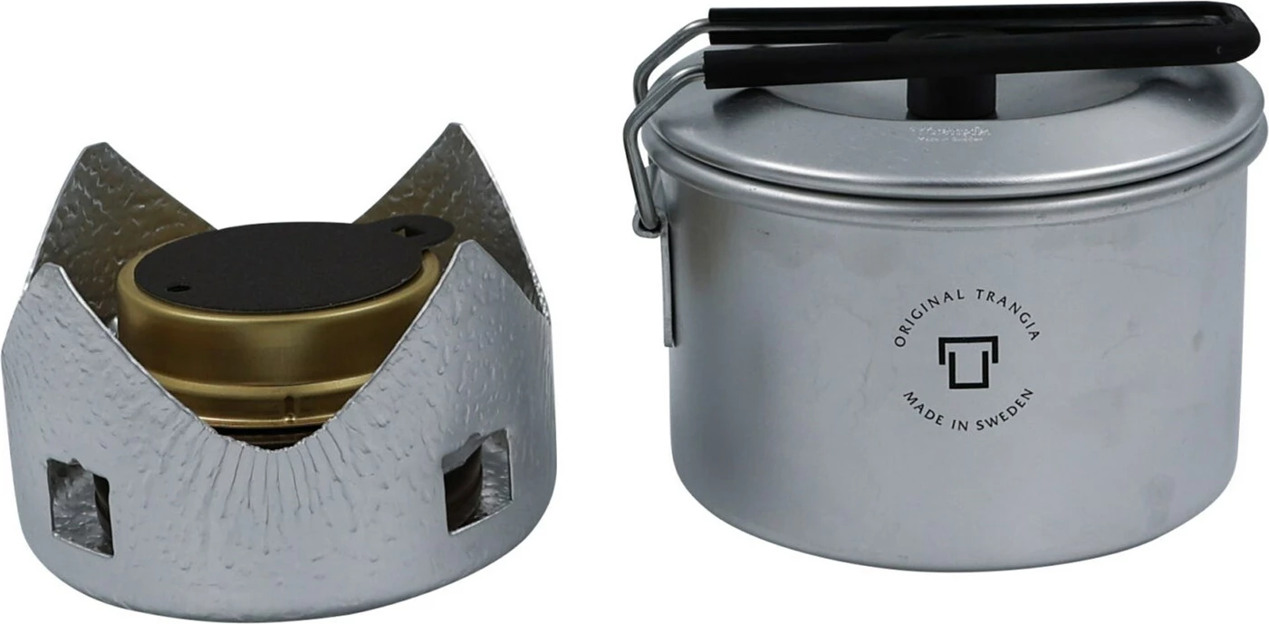 Set gatimi portativ Trangia MICRO ORIGINAL me djegës, argjendtë