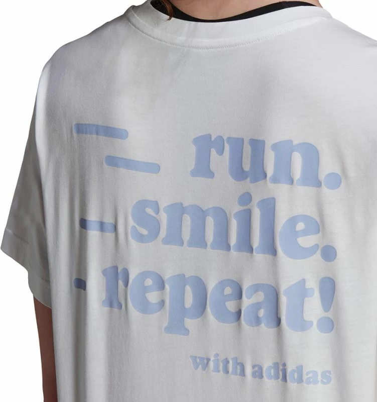 Maicë adidas për femra, e bardhë