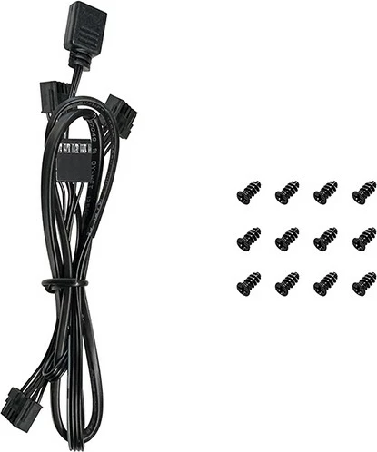 Ventilator kasë Deepcool FL12R-3 IN 1, 12 cm, ARGB, set prej 3 copë, zi