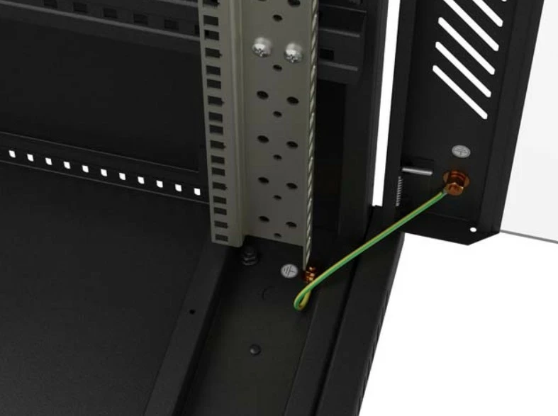 Kasë serveri Lanberg FF01-6222-23B, 22U, në këmbë, me dyer të perforuara, e zezë