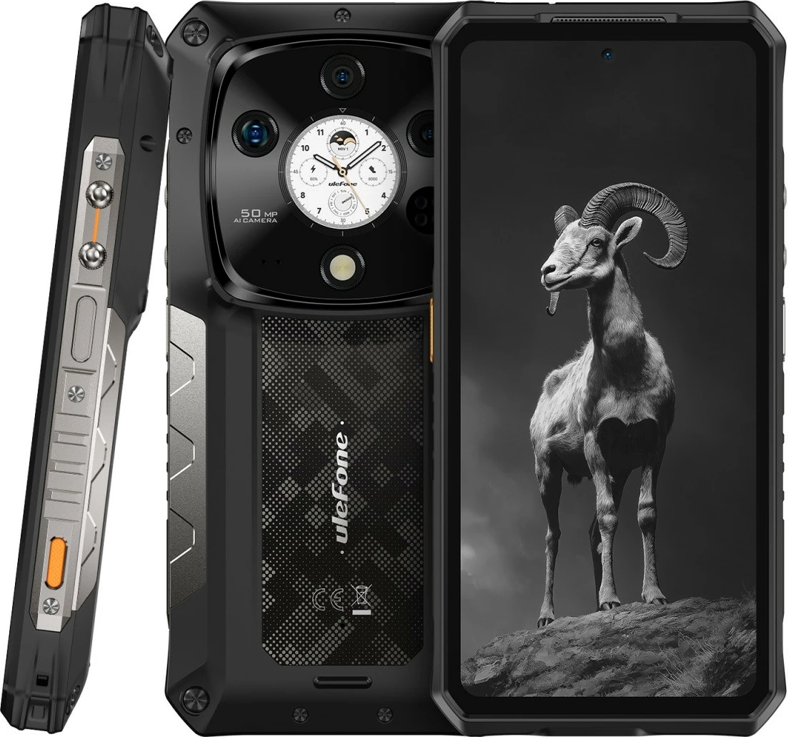 Celular Ulefone Armor 28 Pro 5G 16/512GB 6.67" AMOLED IP68/IP69K MIL-STD-810H Black