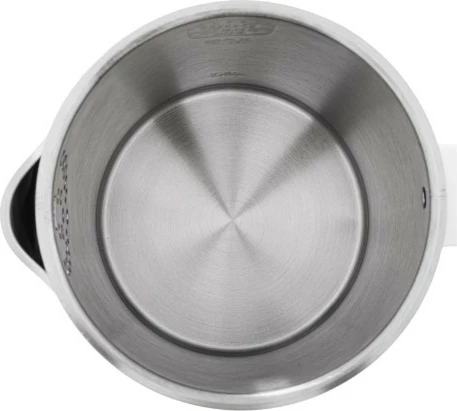 Çajnik elektrik, Adler, AD1355W, 1.7 L, 2200 W, mure të dyfishta, çelik inox brenda, bazë 360°, bardhë-e zezë