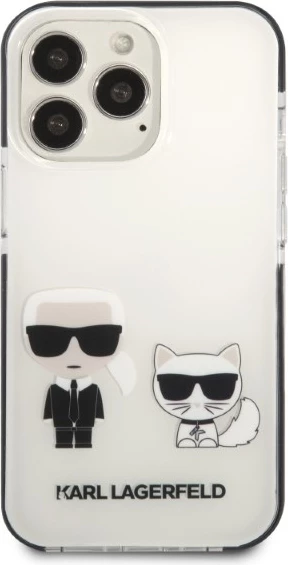 Mbështjellës Karl Lagerfeld KLHCP13LTPEKCW për iPhone 13/13 Pro, Hardcase, Bardhë