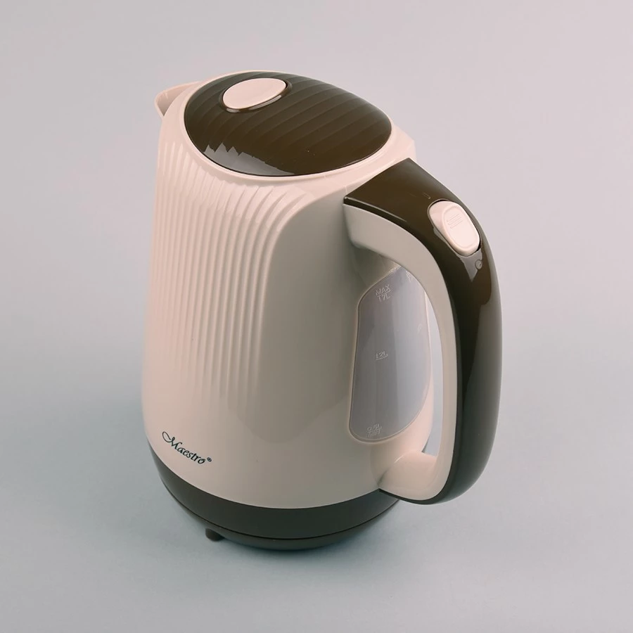 Çajnik elektrik Feel-Maestro MR-042, 1.7L, 2200W, Bezhe/Kafe