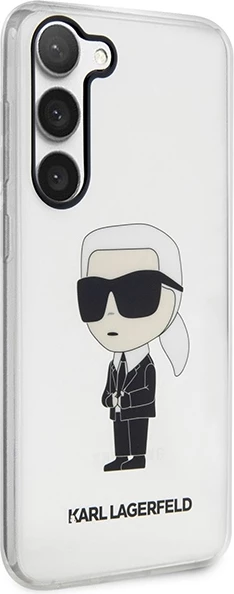Mbështjellës Karl Lagerfeld Ikonik Karl për Samsung Galaxy S23, transparent